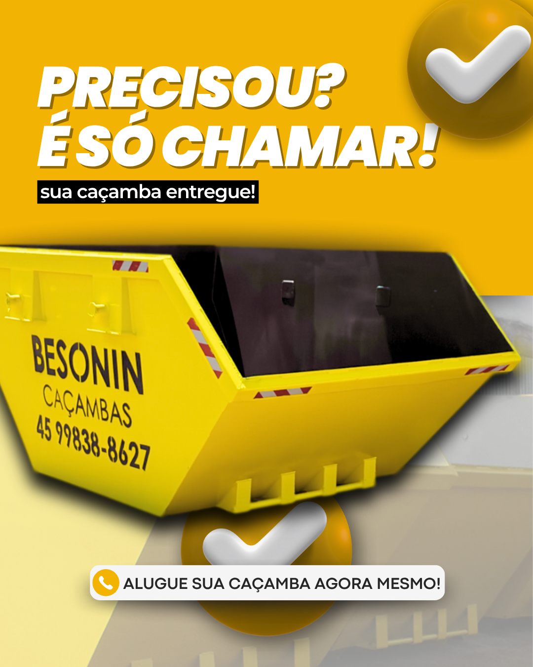 Serviço Aluguel - Besonin Caçambas